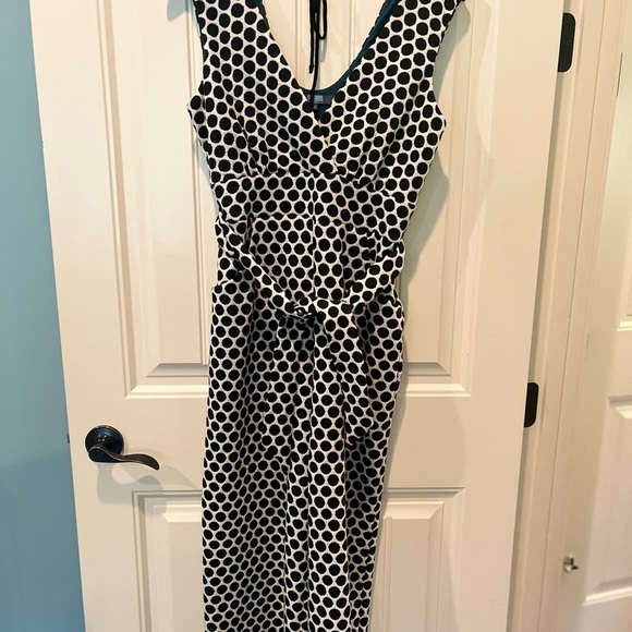 Eva Franco Jumpsuit Ladies Size Small Side Zip Front Pockets Wide Legs Cute Chic - Picture 3 of 9